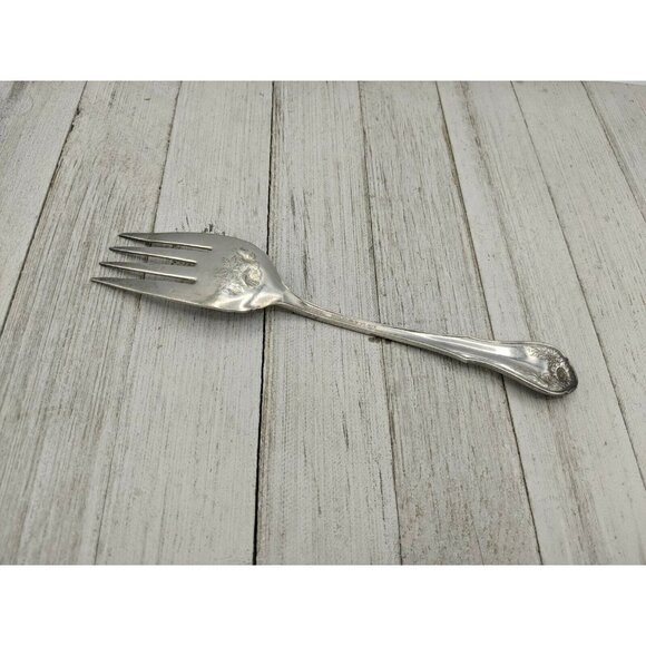 Oneida Community Reliance Plate Bridal Rose aka LA Rose Cold Meat Fork - Picture 4 of 7